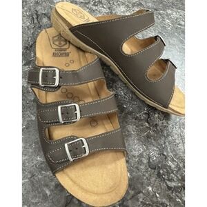 Khombu‎ Womens Renee Comfort Slides Sandals Yoga Mat Insoles Adjustable Straps 9